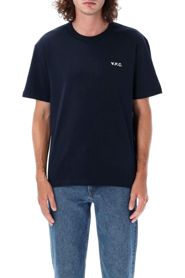 A.P.C. Boxy Petite Vpc T-shirt - Dark Navy/Ecru