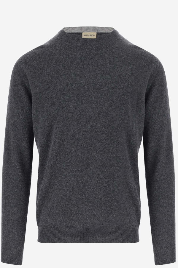 Woolrich Logo Embroidered Crewneck Jumper - Gray