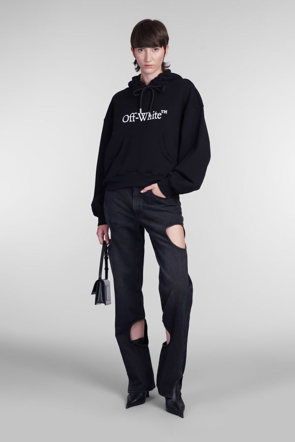 Off-White Sweatshirt In Black Cotton - Black White