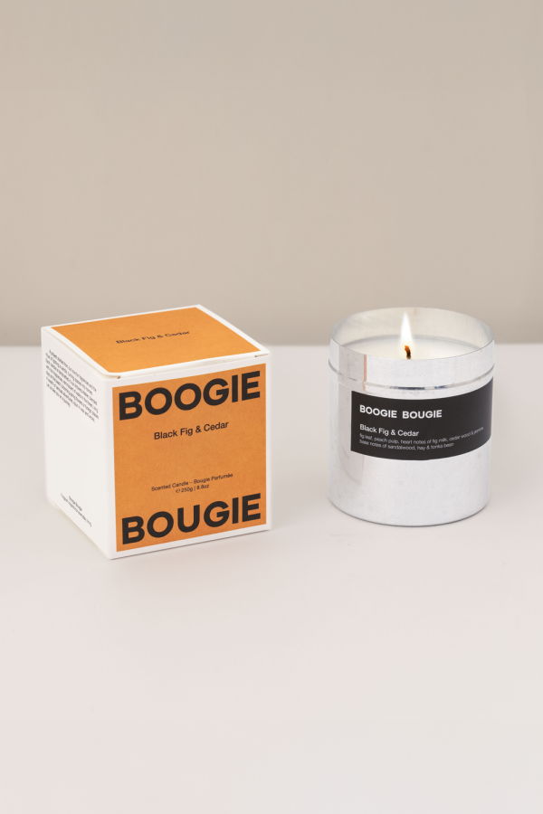 Boogie Bougie Candle - Black Fig and Cedar
