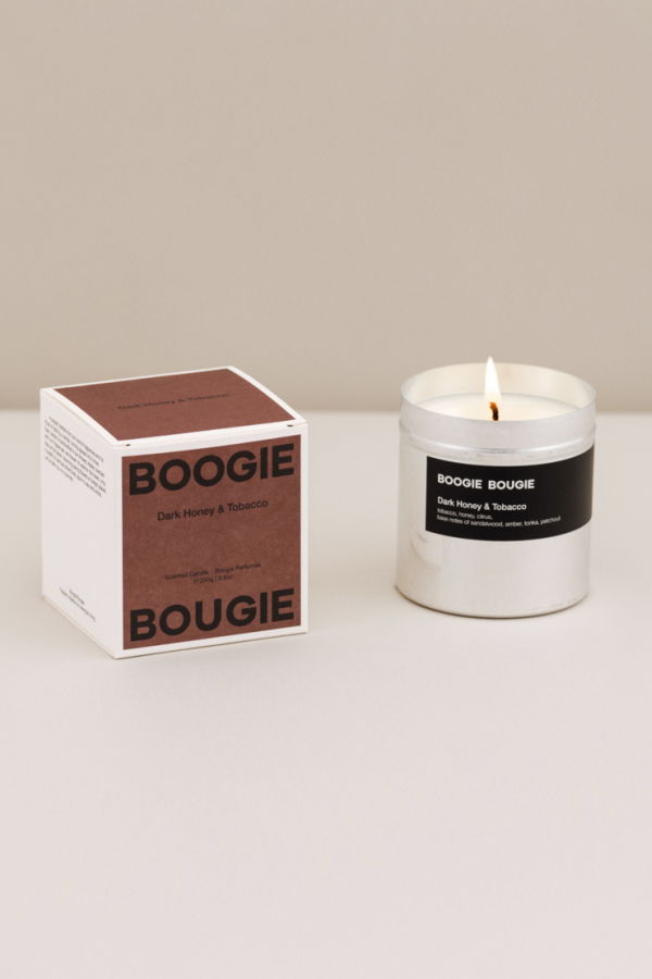 Boogie Bougie Candle - Dark Honey Tobacco