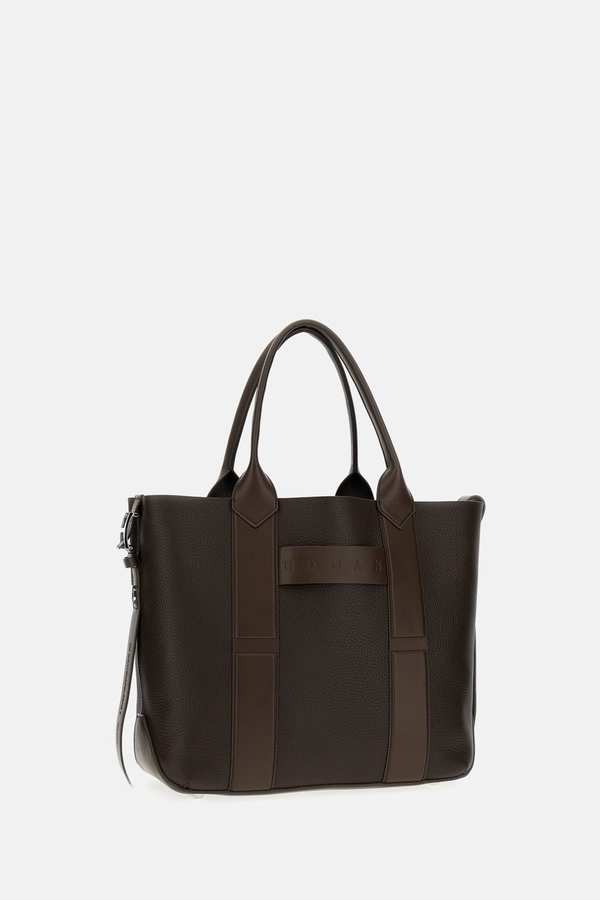 Hogan Script Shopping Medium Bag - Brown
