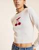 Cynthia Rowley Cherries On Top Sweater - Ivory - Thumbnail 2