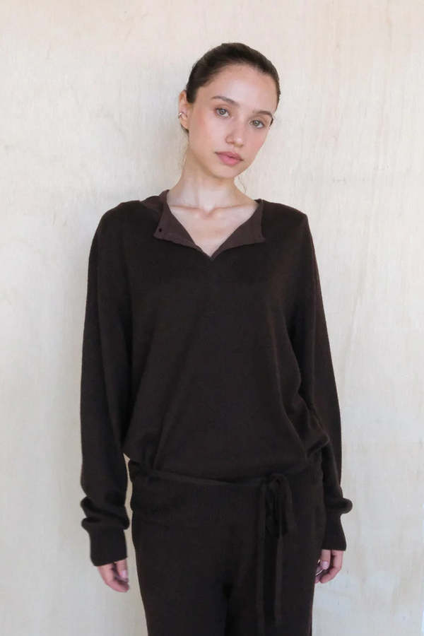 Geel Kiarra Sweater - Espresso