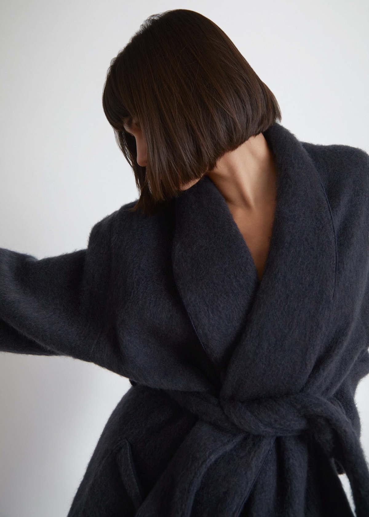 MARGARET Wool Robe Coat - Image 2 of 6