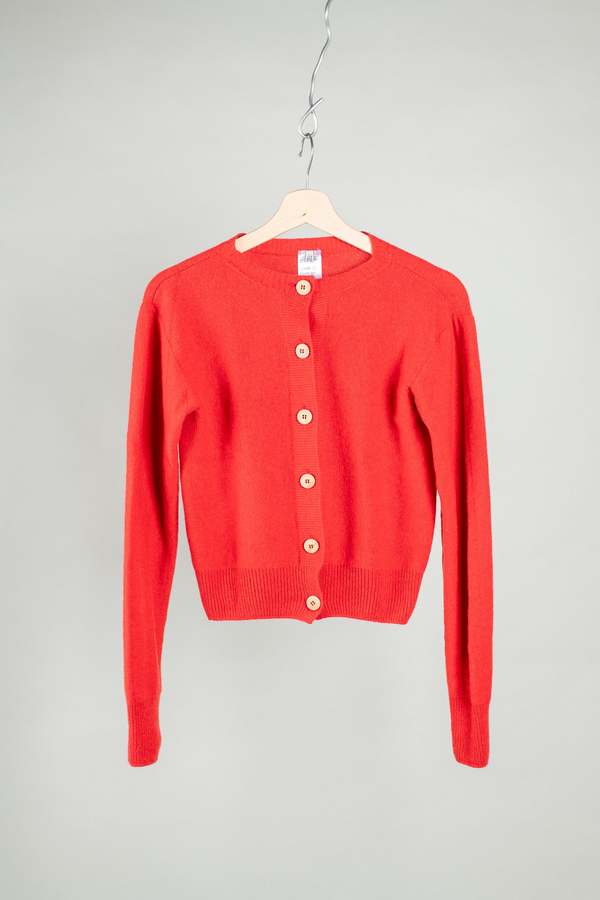 Baserange Tier Cardigan - Melograno Red Baserange Tier Cardigan - Melograno Red