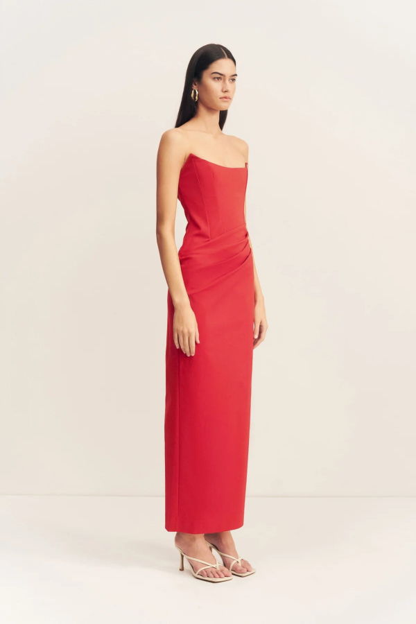 Shona Joy Lani Corset Maxi Dress - Chili