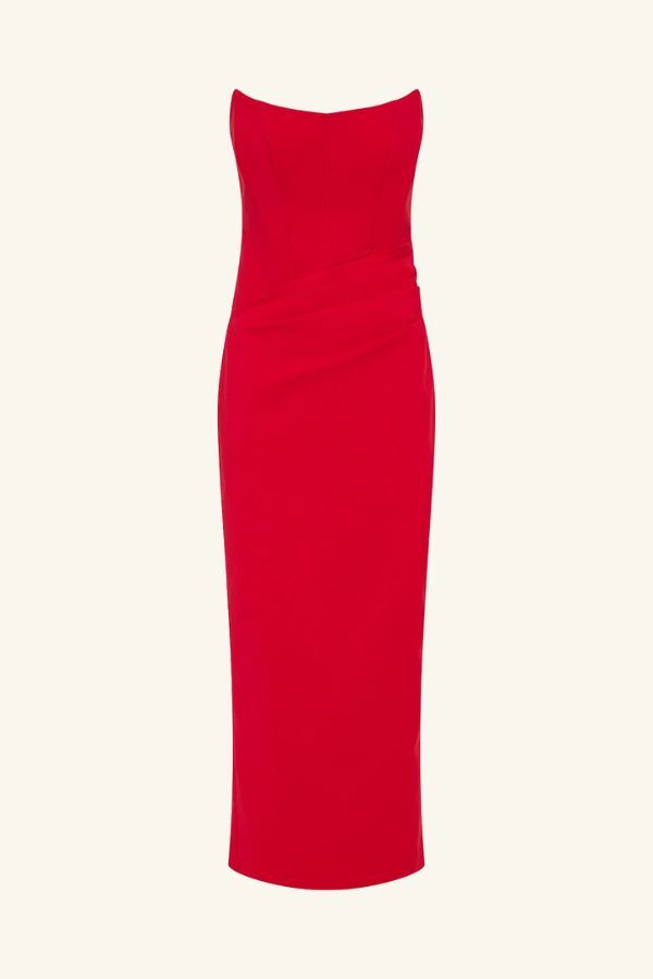 Shona Joy Lani Corset Maxi Dress - Chili