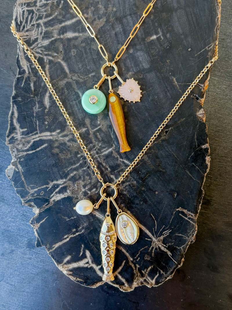 Thatch Fortuna Tigers Eye Charm