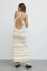 Significant Other Sage Dress - Almond/Cream Stripe - Thumbnail 3
