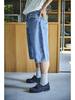Orslow Super Dad Fit Shorts - Denim Used - Thumbnail 3
