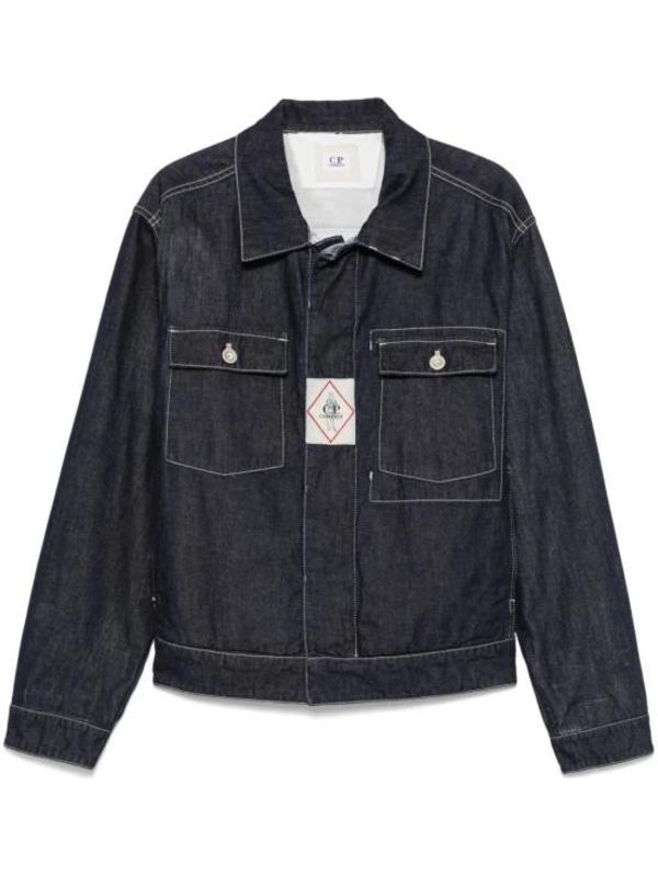 C.P. Company Denim Normal Washed Denim Jacket - Denim Normal Washed