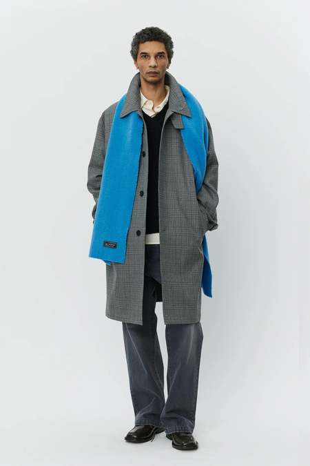 Tender 962 Cook's Cotton Mohair Coat - Viridian/Black | Garmentory
