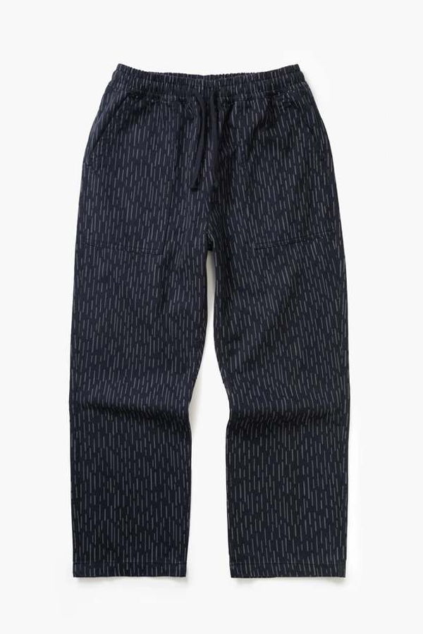 Service Works Drill Printed Chef Pants - Raindrop Mono