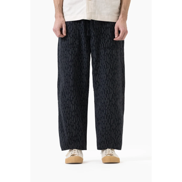 Service Works Drill Printed Chef Pants - Raindrop Mono
