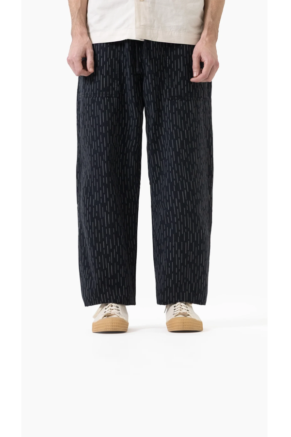 Service Works Drill Printed Chef Pants - Raindrop Mono