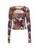 Roberto Cavalli Just Cavalli Top With Long Sleeves - MultiColour - Thumbnail 1