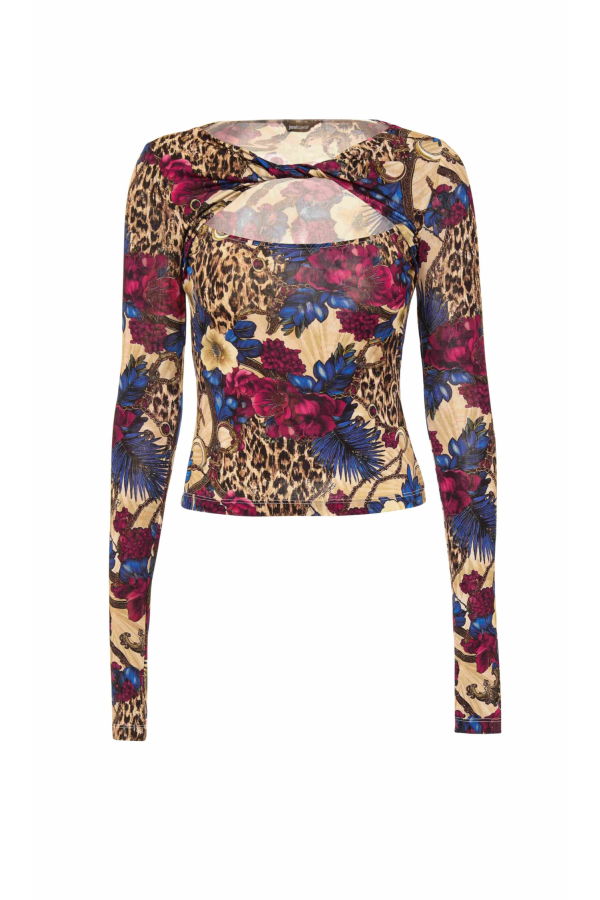Roberto Cavalli Just Cavalli Top With Long Sleeves - MultiColour