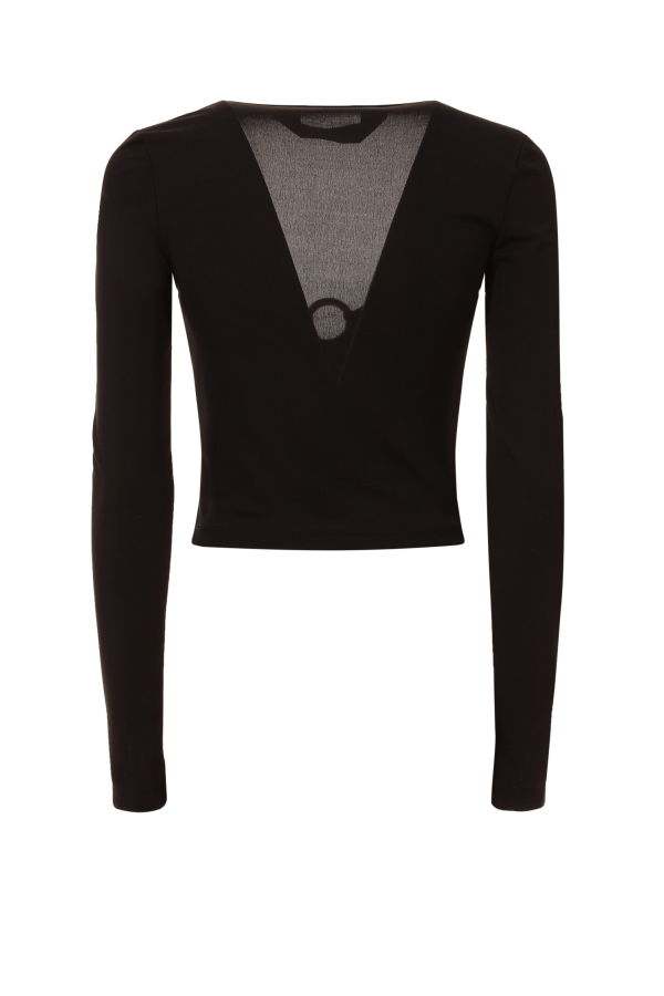 Roberto Cavalli Just Cavalli Top With Long Sleeves - Black