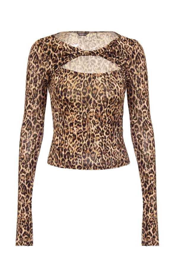 Roberto Cavalli Just Cavalli Top With Long Sleeves - Beige