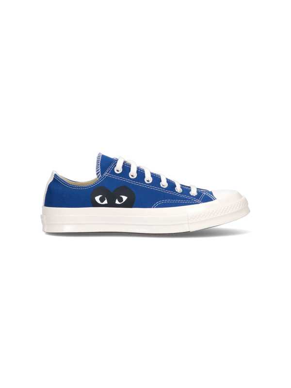 Comme des Garons PLAY Chuck Taylor Low Top Sneakers - Blue