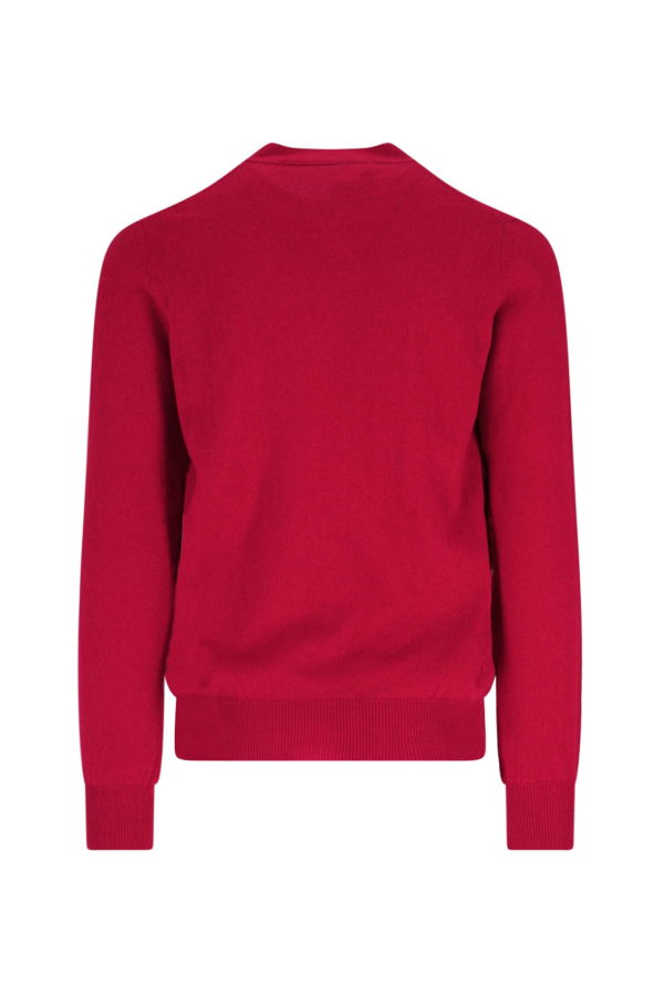 Comme des Garçons PLAY Logo Cardigan - Cardigan - Red