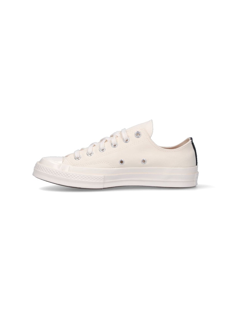 Comme des Garons PLAY Chuck 70 Low Sneakers - Cream