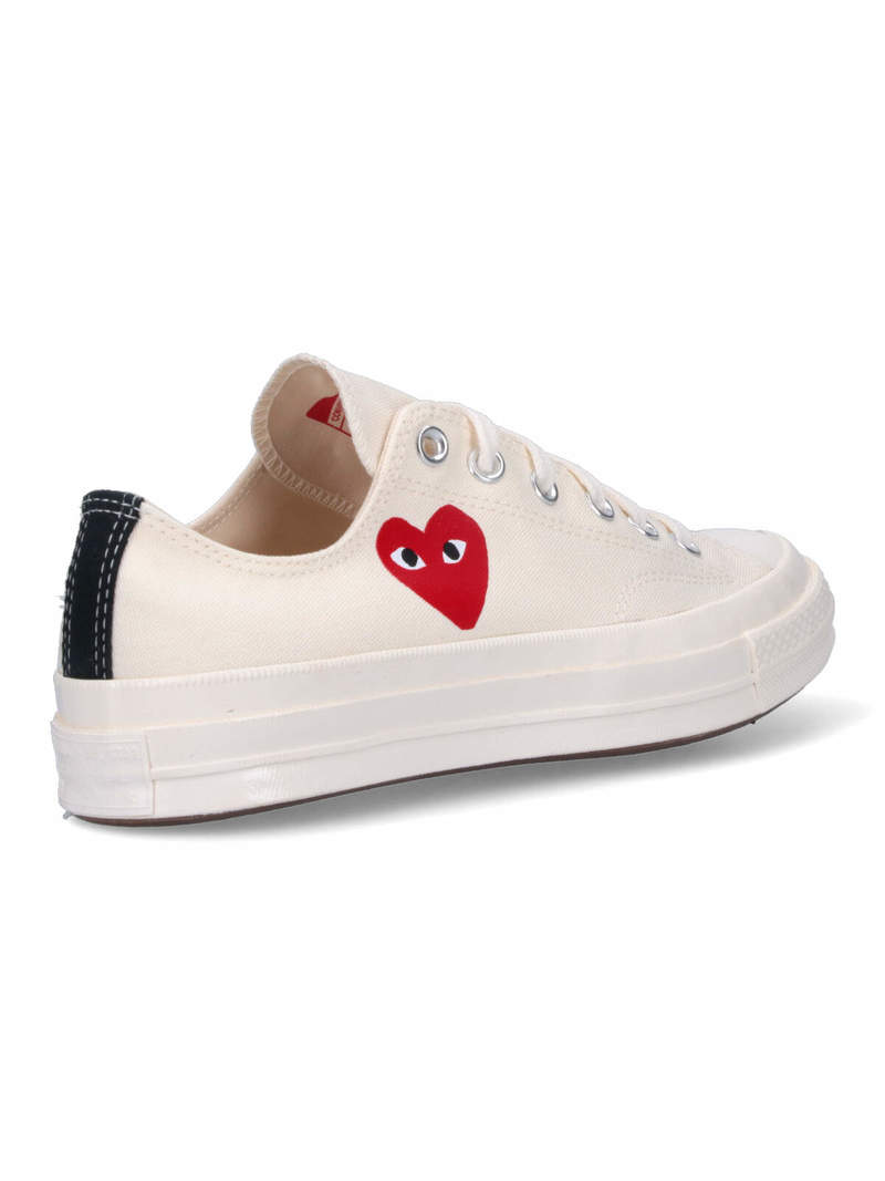 Comme des Garons PLAY Chuck 70 Low Sneakers - Cream
