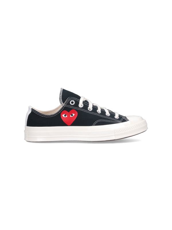 Comme des Garons PLAY Chuck 70 Low Sneakers - Black