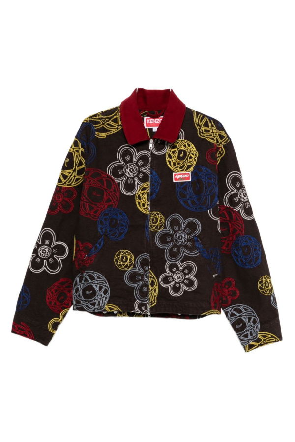 Kenzo Embroidered Jacket - Brown