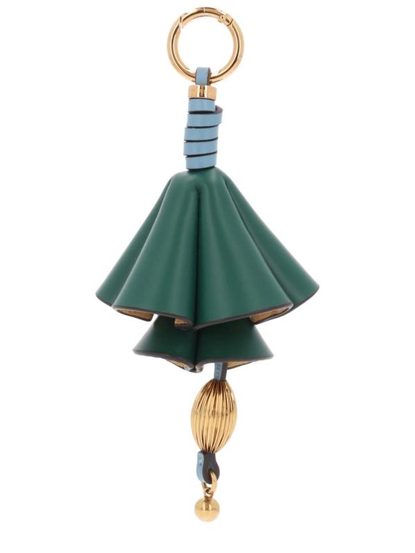 Etro Charm With Flower Keyring - Green