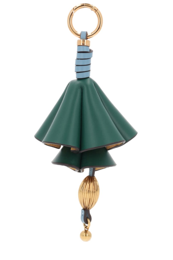 Etro Charm With Flower Keyring - Green