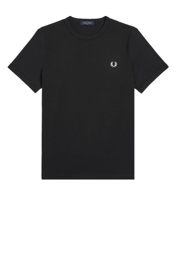 Fred Perry T-Shirt With Logo - Black