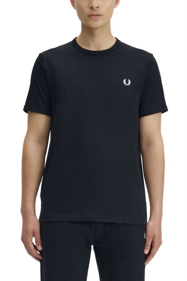 Fred Perry T-Shirt With Logo - Black