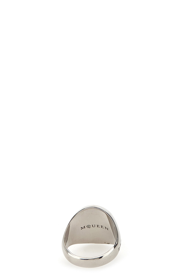 Alexander McQueen Signet Ring - Silver