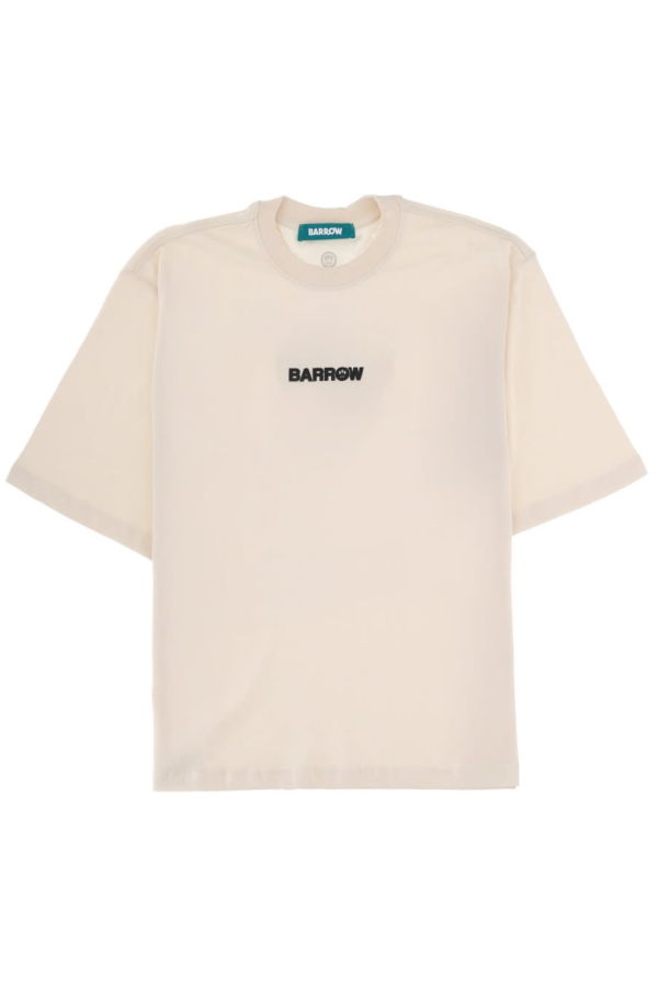 Barrow T-shirt With Print Tee - Powder