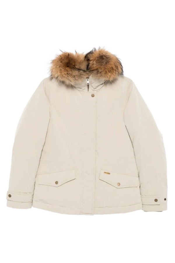 Woolrich Grace Fur Jacket - Beige