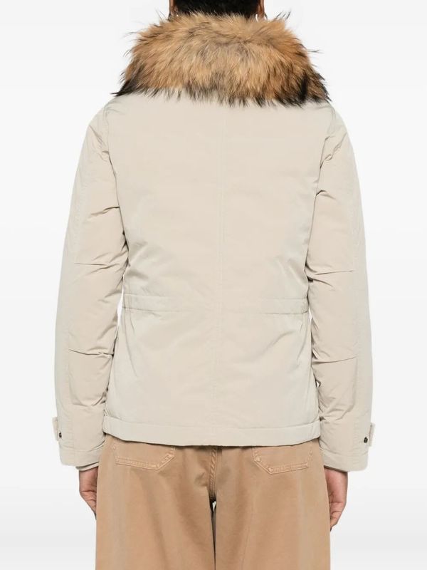Woolrich Grace Fur Jacket - Beige