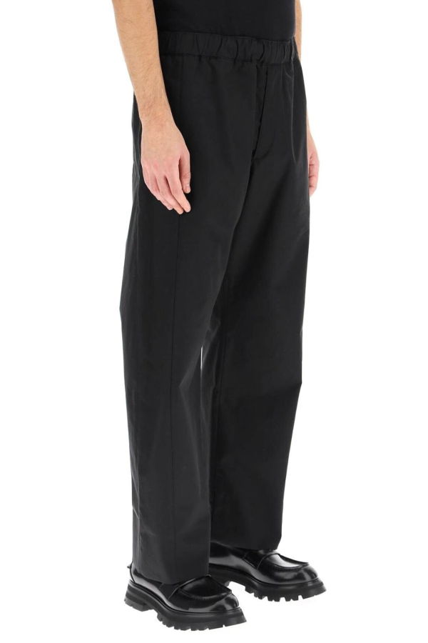 Alexander McQueen Cotton Trousers - Black