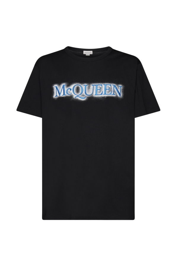 Alexander McQueen Logo Embroidery T-shirt - Black