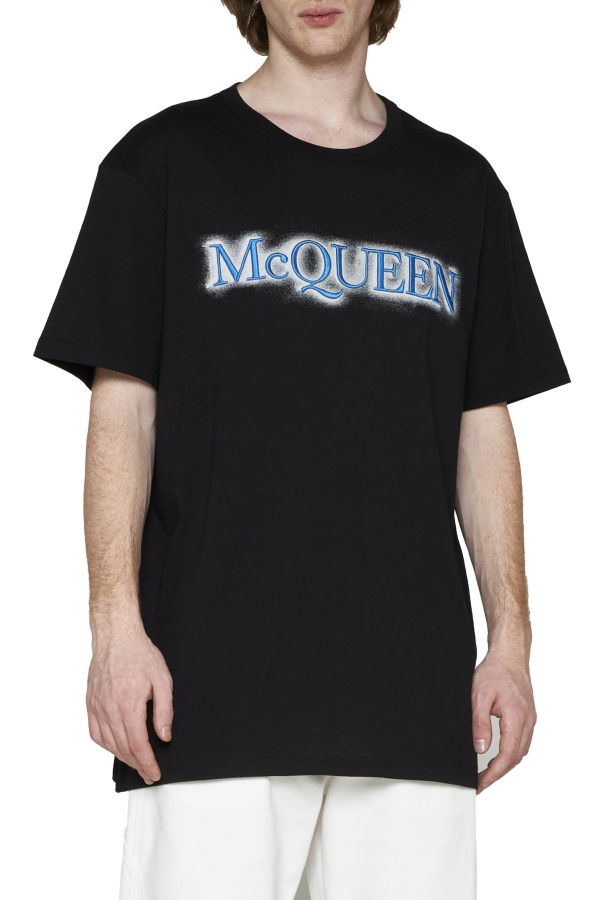 Alexander McQueen Logo Embroidery T-shirt - Black