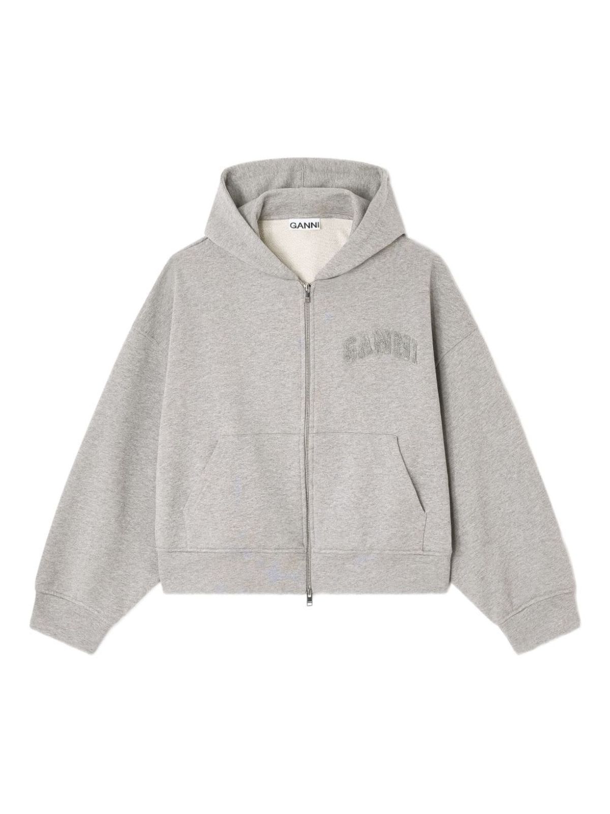 トップス GANNI Oversized Zip Hoodie GANNI Oversized Zip Hoodie | endource