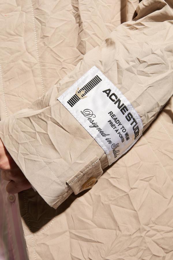 Acne Studios Cropped Coat - Beige