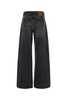 MARINE SERRE Black Denim Wide-Leg Jeans - Grigio - Thumbnail 2