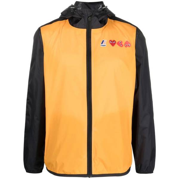Comme des Garons PLAY Outerwear Jacket - Black/Orange