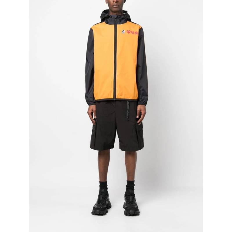 Comme des Garons PLAY Outerwear Jacket - Black/Orange