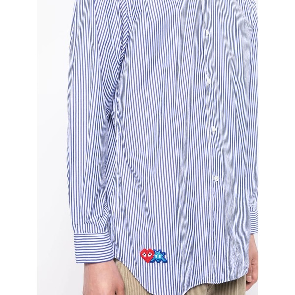 Comme des Garons PLAY Shirt - White/Blue