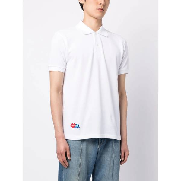 Comme des Garons PLAY Play Polo Shirt - White