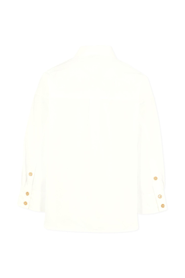 KIDS Lanvin White Shirt With Logo - White