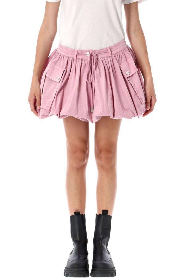 Ganni Mini Bubble Skirt - Bleached Mauve